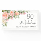 Poche | Rose rose Floral 90e anniversaire