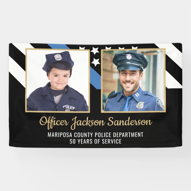 Banderoles Police Academy Graduation police police applicatio (Horizontal)