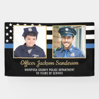 Banderoles Police Officier Academy Graduation Party 2 Photo