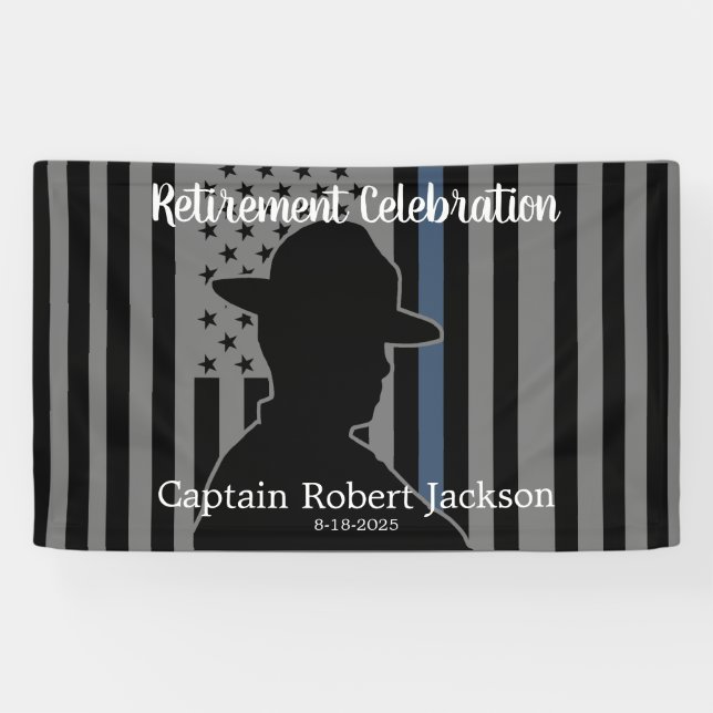 Banderoles Police Trooper Highway Patrol US Drapeau Retrait (Horizontal)