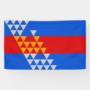 Banderoles Pomo Indice Drapeau symbole ethnique Amérique indi