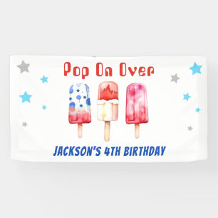 Banderoles Pop Over Kids Summer Popsicle Anniversaire