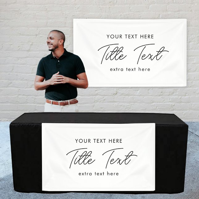 Banderoles Pop Up Shop Hanging Banner Sign Modern Script (Pop Up Shop Hanging Banner Sign Modern Script)