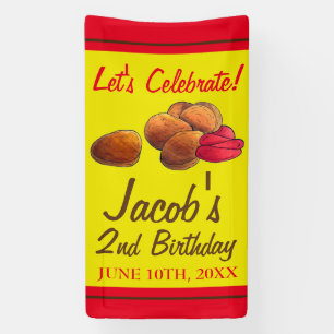 Banderoles Poulet Nuggets Ketchup Junk Food Anniversaire