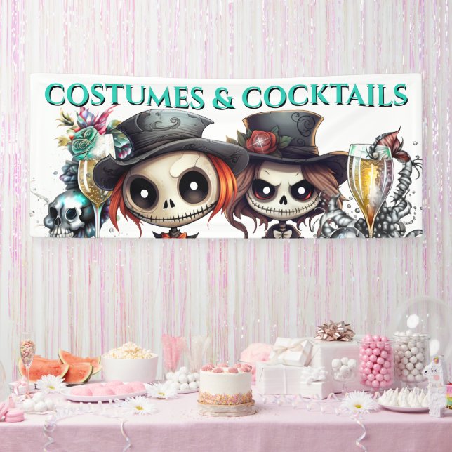 Banderoles Poupées gothiques marié cocktail de cocktail de bo (Fête)