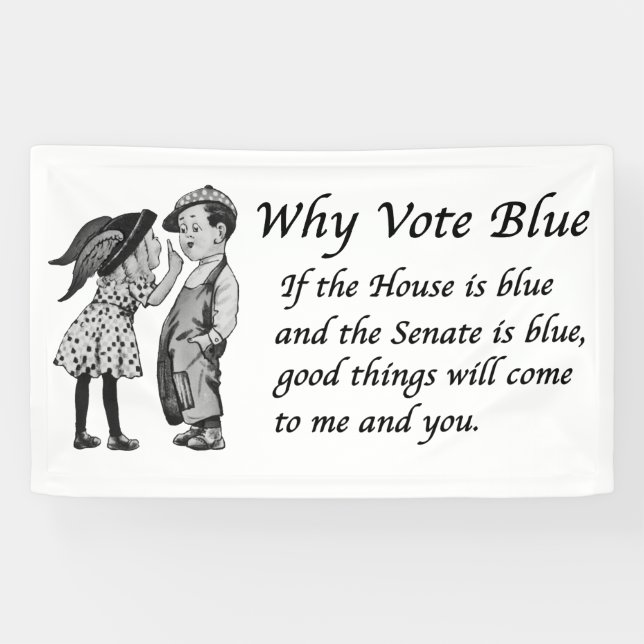 Banderoles Pourquoi voter bleu en 2026 (Horizontal)