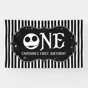 Banderoles Premier anniversaire de Jack Skellington - UN