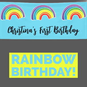 Banderoles Premier anniversaire de Rainbow