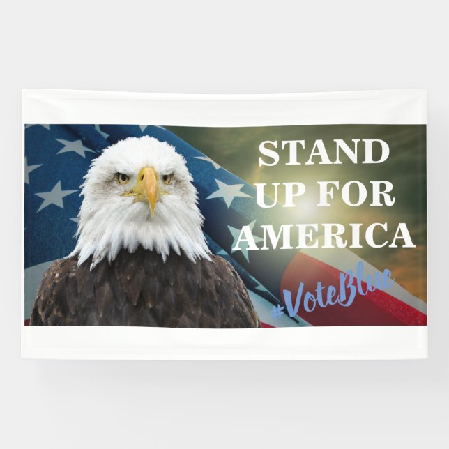 Banderoles PRENEZ LA PAROLE POUR L'AMÉRIQUE #VoteBlue Banner (Horizontal)