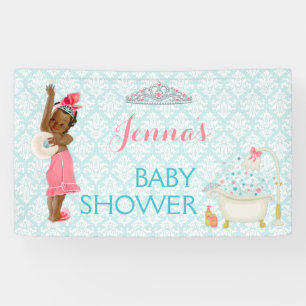 Banderoles Princesse ethnique Tiara Baignoire Bébé Fille Aqua