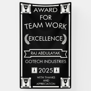 Banderoles Prix de travail de l'équipe d'entreprise