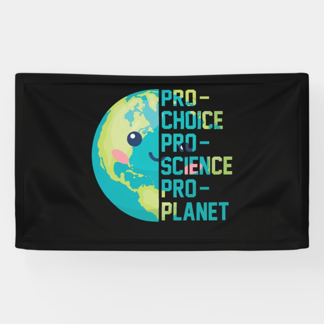 Banderoles Pro Choice Pro Science Pro Planet (Horizontal)
