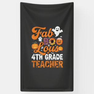 Banderoles Prof enseignant de 4e année Halloween Fab-BOO-Lous