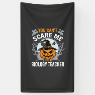 Banderoles Professeur de biologie Halloween Vous ne pouvez pa