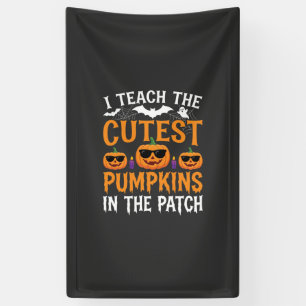 Banderoles Professeur Halloween Citrouilles les Plus Mignonne