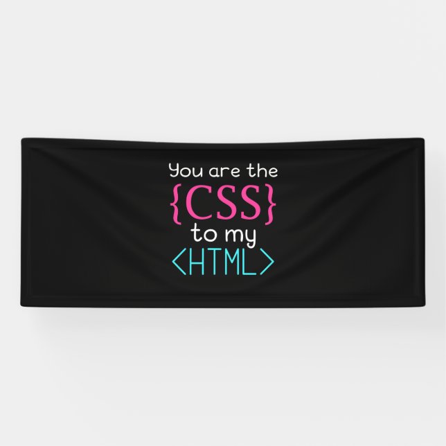 Banderoles Programmeur Vous Êtes Css À Mon Html (Horizontal)