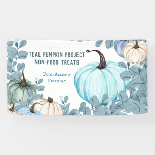 Banderoles Projet de Citrouille Turquoise adapté aux allergie