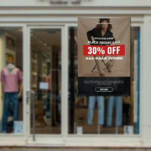 Banderoles Promotion de produit de vente du Black Friday avec