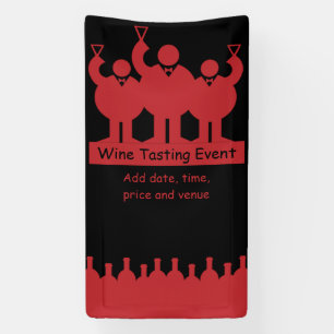 Banderoles Promotion d'événement de dégustation de vin 