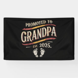 Banderoles Promu À Grand-Père 2025 Grand-Père Est 2025