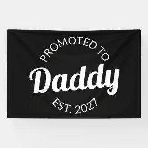 Banderoles Promu Papa 2027 Futur Papa Cadeau Baby Shower Je