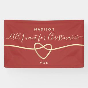 Banderoles Proposition de Mariage de Noël