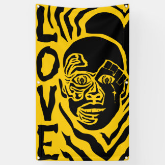 Banderoles protestation avec amour