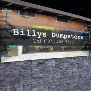 Banderoles Publicité Dumpster Location Business