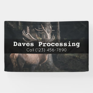 Banderoles Publicité Jeu Deer Animal Processing Interdiction 