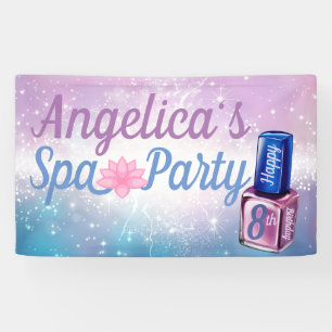 Banderoles Purple  bleu et spa de vernis à ongles de Sparks 
