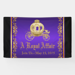 Banderoles Purple Gold Royal Carriage