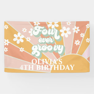 Banderoles Quatre Jours Super Retro Sunshine Daisy Anniversai
