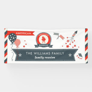 Banderoles Quatrième des feux d'artifice américains