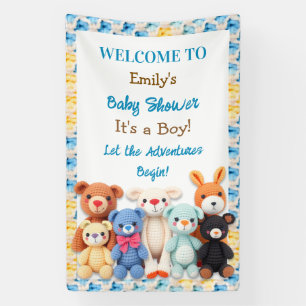 Banderoles Que les aventures commencent Baby Shower Garçon