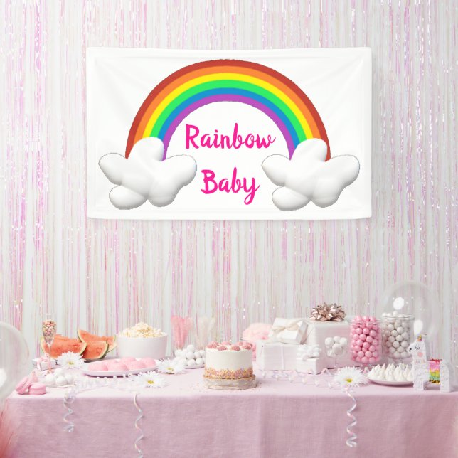 Banderoles Rainbow Baby (Fête)