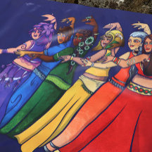 Rainbow Belly Dancer Art Belly Dance Troupe