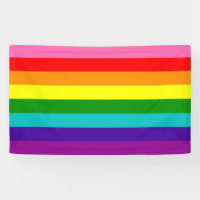 Rainbow LGBT gay flag Banner