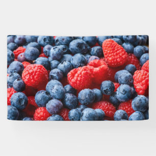 Banderoles Raspberries et Blueberries