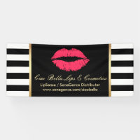 Rayures modernes de lèvres rouges de distributeur