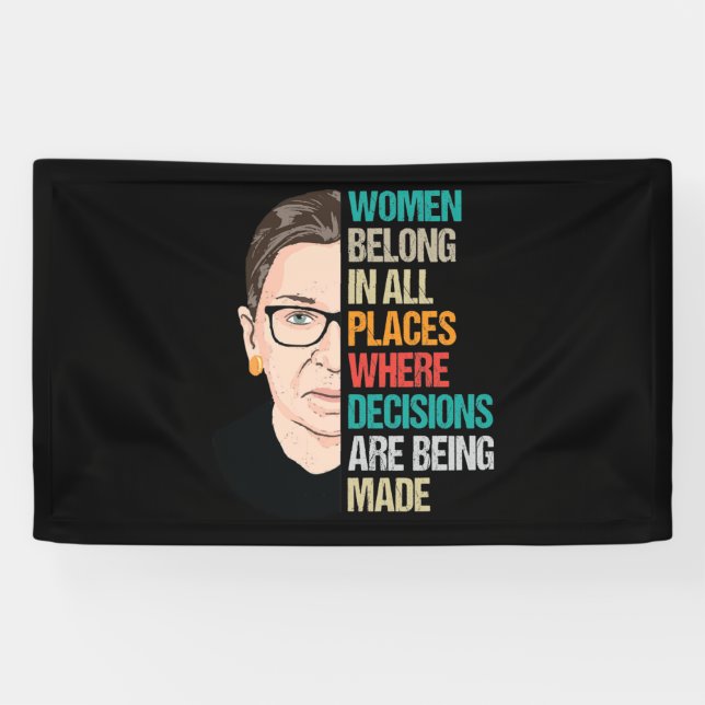 Banderoles RBG, Citation RBG, Ruth Bader Ginsburg (Horizontal)