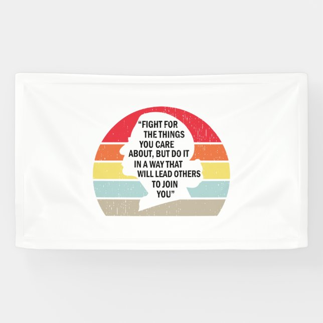 Banderoles RBG - Luttez pour les choses qui vous tiennent à c (Horizontal)