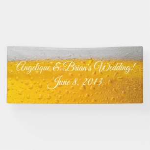 Banderoles réception et mariage à la bière