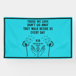 Banderoles Réception funéraire en mémoire