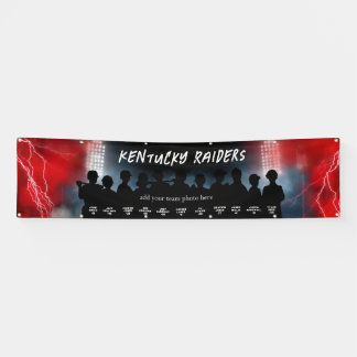 Banderoles Red Baseball Softball Dugout Banner