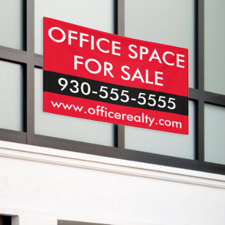 Banderoles Red Office Space à vendre Immobilier commercial