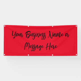 Banderoles "Remarkable Red" Banner with Text 