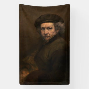 Banderoles Rembrandt Self Portrait : Peintre Néerlandais de l