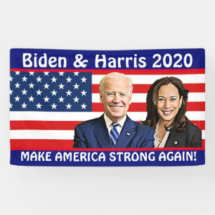 Banderoles Rendre l'Amérique forte Biden et Harris 2020