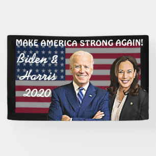 Banderoles Rendre l'Amérique forte Biden et Harris 2020
