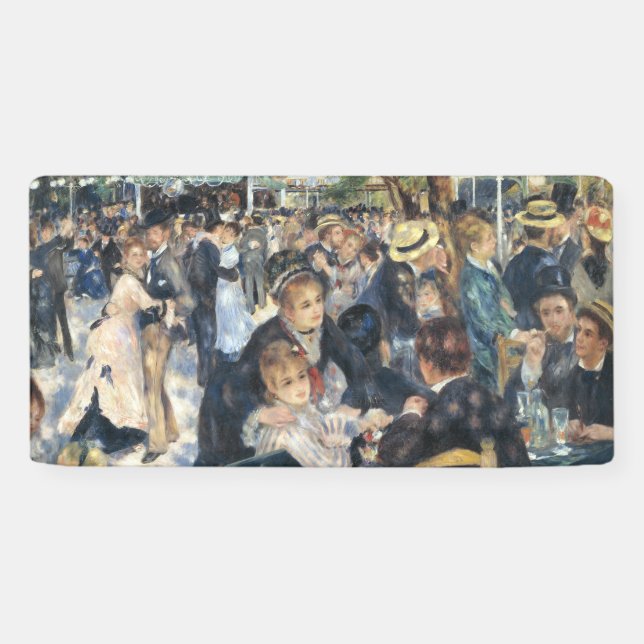 Banderoles Renoir Moulin Danse Galette Party (Horizontal)